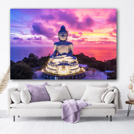 Phuket Thailand's Big Buddha (32"H x 48" W x 1.8" D)