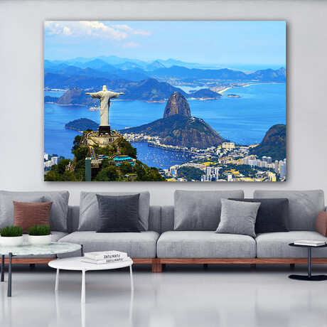 Rio de Janeiro's Cristo Redentor (32"H x 48" W x 1.8" D)
