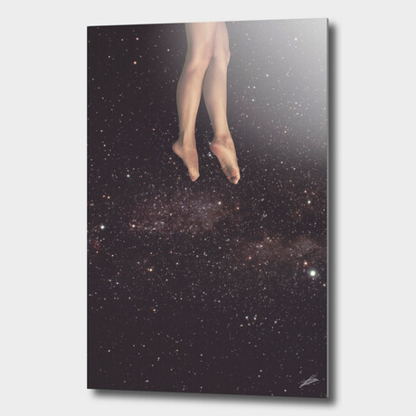 Hanging in Space (16"W x 24"H x 1.5"D // Stretched Canvas)