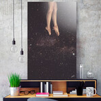 Hanging in Space (16"W x 24"H x 1.5"D // Stretched Canvas)