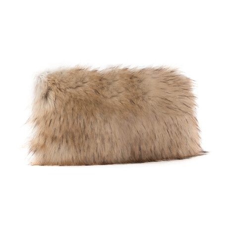 Limited Edition Faux Fur Pillow // Taupe Fox (Decorative)