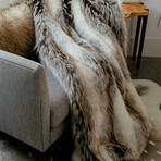 Limited Edition Faux Fur Throw (Arctic Fox)