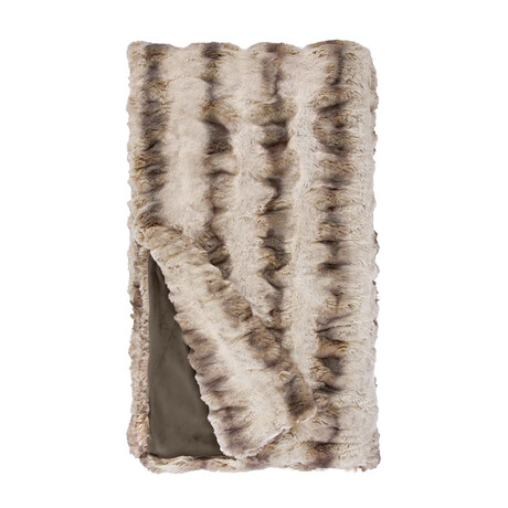 Couture Faux Fur Throw // Truffle