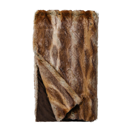 Signature Faux Fur Throw // Fisher