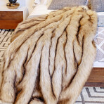 Limited Edition Faux Fur Throw (Arctic Fox)