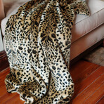 Signature Faux Fur Throw (Leopard)