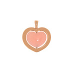 Giulietta E Romeo 18k Rose Gold + Rose Quartzite Pendant // Store Display