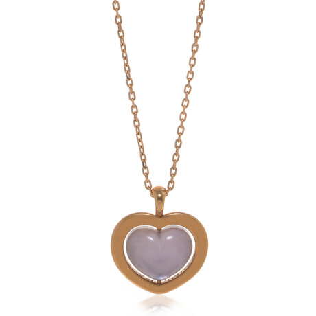 Giulietta E Romeo 18k Rose Gold + Amethyst Necklace // 28" // Store Display