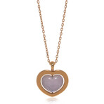 Giulietta E Romeo 18k Rose Gold + Amethyst Necklace // 28" // Store Display