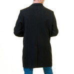 0305 Regular Fit Classic Winter Coat // Black (2XL)
