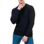 0230 Tailor Fit Crewneck Sweater // Black (2XL)