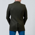 0320 Slim Fit Blazer Coat // Green (L)