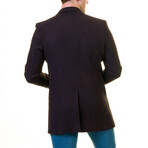 Wells Slim Fit Classic Winter Coat // Dark Brown (2XL)