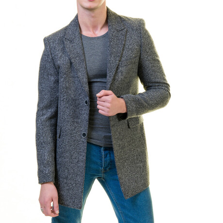 Trenton Slim Fit Blazer Coat // Gray (S)