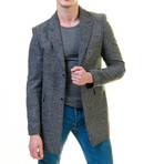 Trenton Slim Fit Blazer Coat // Gray (XL)