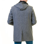 Milo Hooded Coat // Gray (M)