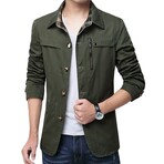 Zeke Jacket // Army Green (XL)