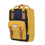 Macaroon Backpack // Navy + Mustard