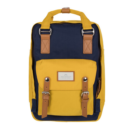 Macaroon Backpack // Navy + Mustard