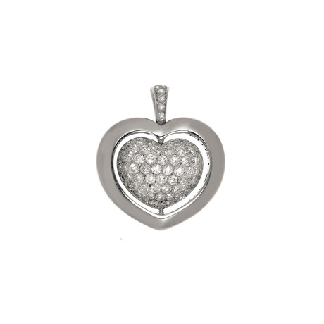 Giulietta E Romeo 18k White Gold Diamond Pendant // Store Display