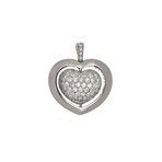 Giulietta E Romeo 18k White Gold Diamond Pendant // Store Display