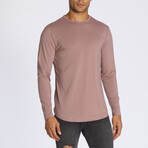 Long Sleeve Crew + Curve Hem // Mountain Mist (Medium)