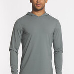 Elongated Long Sleeve + Hood // Sage (Small)