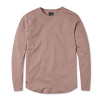 Long Sleeve Crew + Curve Hem // Mountain Mist (Medium)