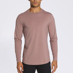 Long Sleeve Crew + Curve Hem // Mountain Mist (Medium)