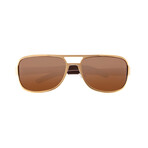 Xander Polarized Sunglasses // Gold Frame + Brown Lens