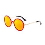Corvus Polarized Sunglasses // Red Frame + Red-Yellow Lens