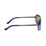 Fornax Polarized Sunglasses // Gunmetal Frame + Blue Lens