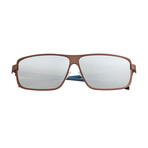 Finlay Polarized Sunglasses // Titanium // Brown Frame + Silver Lens