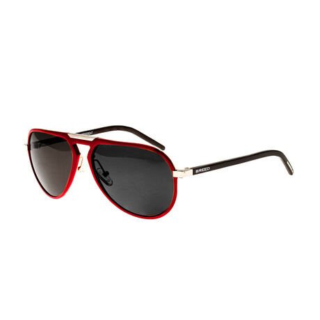 Breed Nova Sunglasses // Red Frame + Black Lens