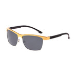 Bode Polarized Sunglasses // Gold Frame + Black Lens (Black Frame + Black Lens)