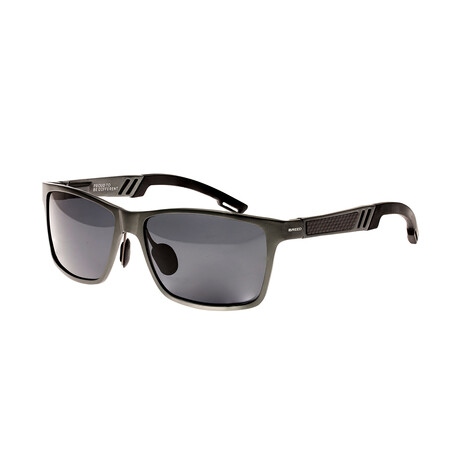 Pyxis Polarized Sunglasses // Black Frame + Black Lens (Gunmetal Frame + Blue Lens)