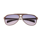 Apollo Polarized Sunglasses // Copper Frame + Black Lens