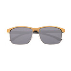 Bode Polarized Sunglasses // Gold Frame + Black Lens