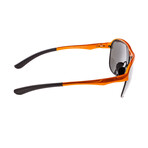 Jupiter Polarized Sunglasses // Orange Frame + Silver Lens