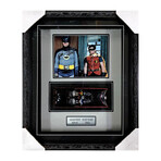 Adam West + Burt Ward // Autographed Batmobile Photo Display
