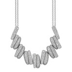 Success 18K White Gold Diamond Necklace // 17" // New