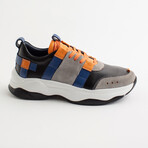 Finn Lace-Up Sneakers // Black + Gray (Euro: 44)