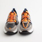 Finn Lace-Up Sneakers // Black + Gray (Euro: 44)