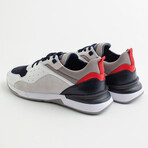 Pablo Lace-Up Sneakers // White + Black + Orange (Euro: 44)