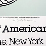Roy Lichtenstein // Poster: Visit the Garden Restaurant - Whitney Museum of American Art 1990
