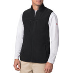 Men's Fireside Fleece Vest // Black (L)