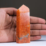 Genuine Polished Tangerine Quartz Point v.1