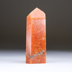 Genuine Polished Tangerine Quartz Point v.1