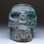 Large Polished Chrysocolla Skull Carving v.2