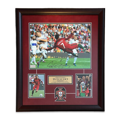 Cristiano Ronaldo // Portugal // Signed Photograph + Framed